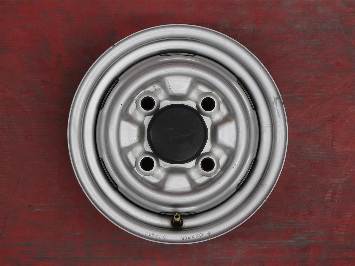 JDM Rare Item 4-Book Set Used Daihatsu Mi-ZII Genuine Steel Iron Wheel No Tires - Image 6