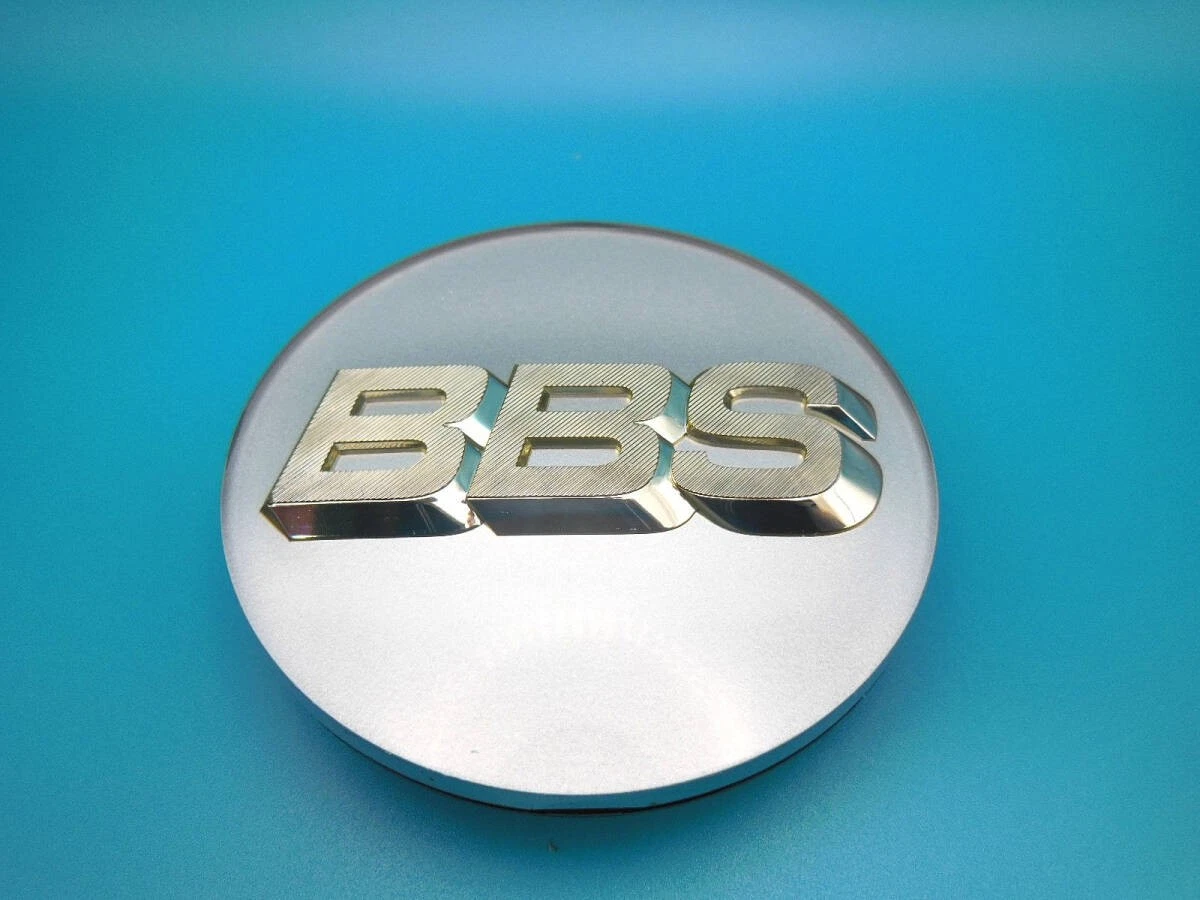 JDM BBS Platinum Silver Emblem φ70mm 3 pieces silver letter 56.24.073 No Tires - Image 8