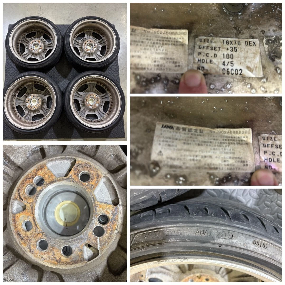 JDM 25/0920 WALD EXCHANGE Du Château 16 wheels 70 4x5x4Book tires 165/ No Tires - Image 10