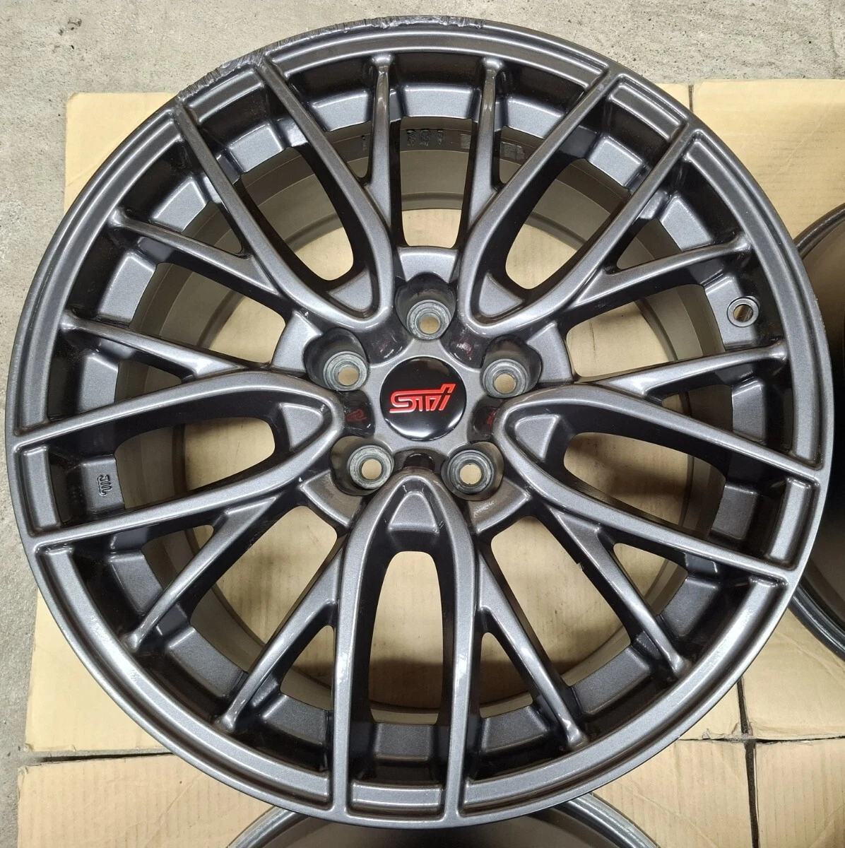 JDM Subaru WRX STI genuine 188.5J wheels 4-wheel set compatible with L No Tires - Image 4
