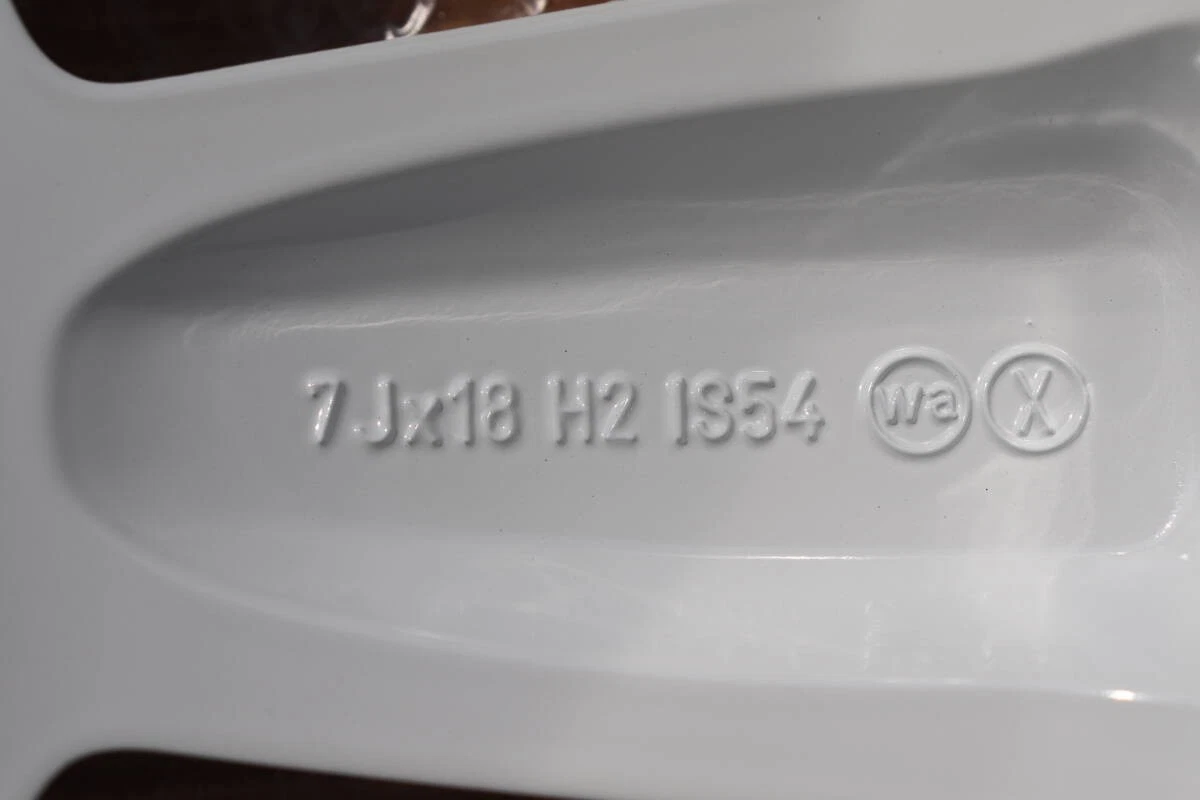 JDM Set of 4 Super Corn Spoke White Aluminum Wheels 7x18mm PCD112 66mm No Tires - Image 3