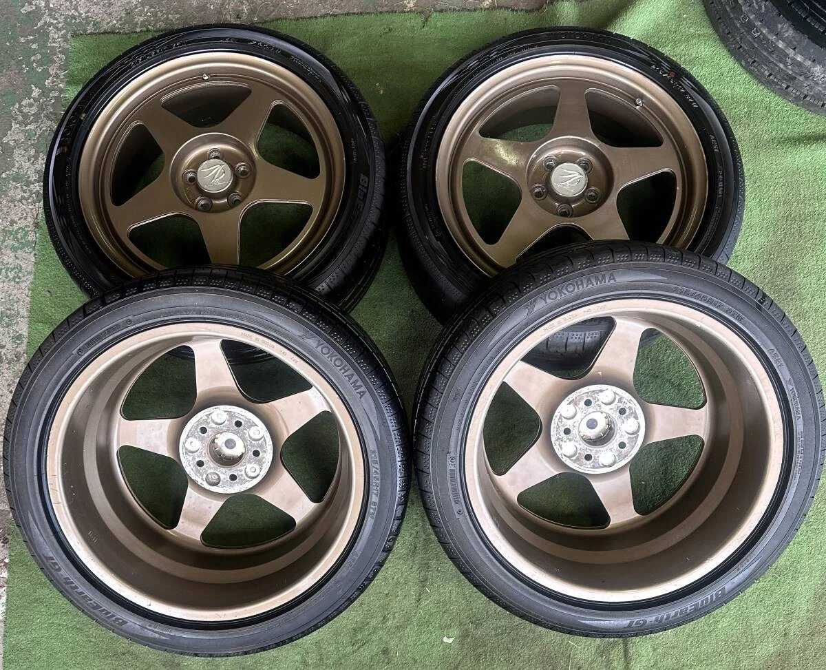 JDM DESMOND aftermarket wheels 174Book set 7J5HPCD100+45 rare lightwei No Tires - Image 2