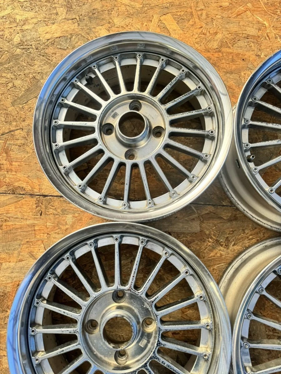 JDM Rare RAYS EMU Finned Wheels Plated 156.5J+19 PCD114.3 4-Hole 4H Ou No Tires - Image 3