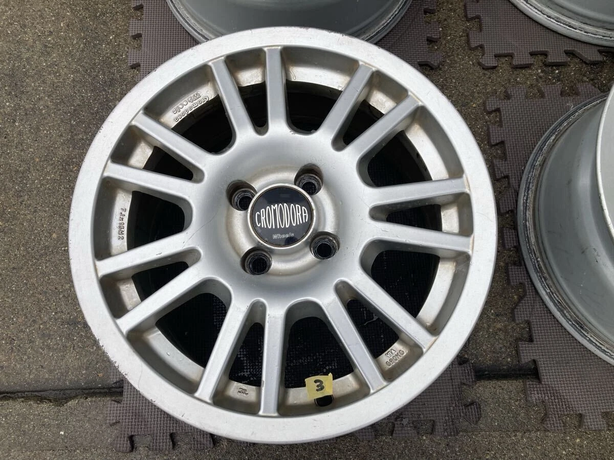 JDM Black Cromodora Race 2000 15 7J +38 100 4Book wheels for Roadster No Tires - Image 7