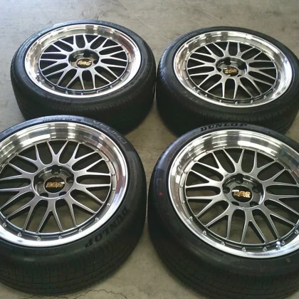 JDM Superb BBS LM220/LM257 19-inch Tire & Wheel Set 4-Book LM 235/40R1 No Tires