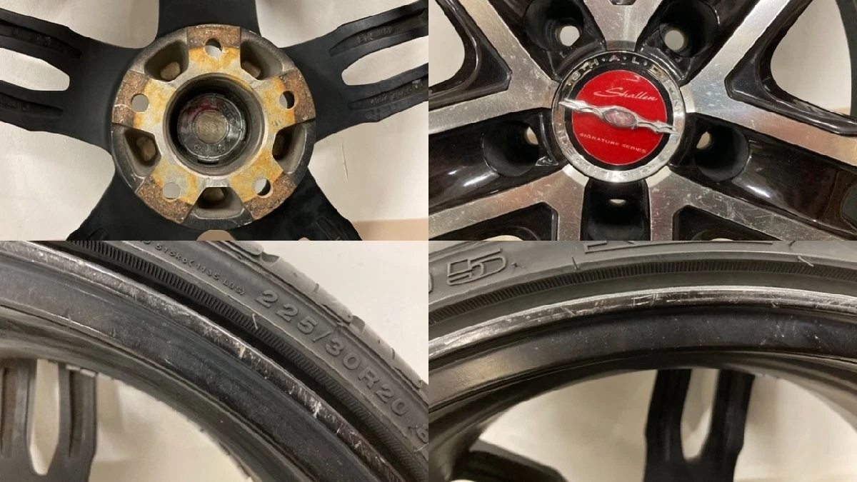 JDM Used AME Sharlen XF-55 20x8J 5H114.3 +38 4-Book Set Available for No Tires - Image 7