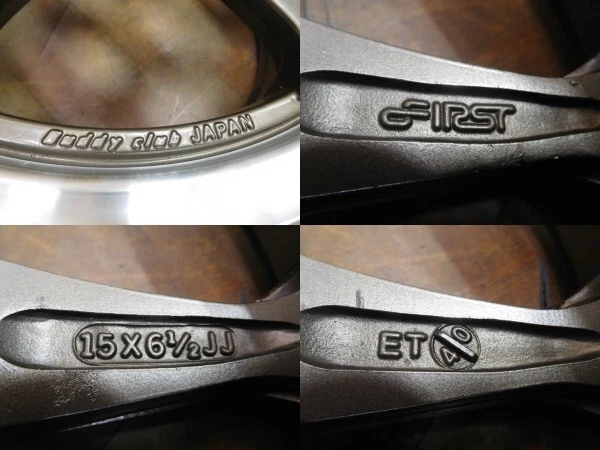 JDM 16-211 P1 Racing 215in 6.5J +40 PCD100-4H Wheels for Roadster EG C No Tires - Image 10