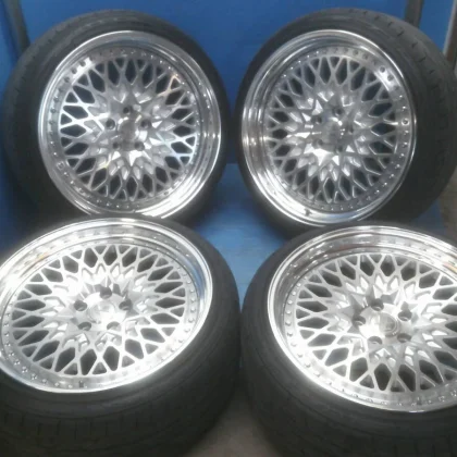 JDM WORK Seeker 20PCD114.3 9J 10J +26/+38 deep rim mesh tensioner Japa No Tires