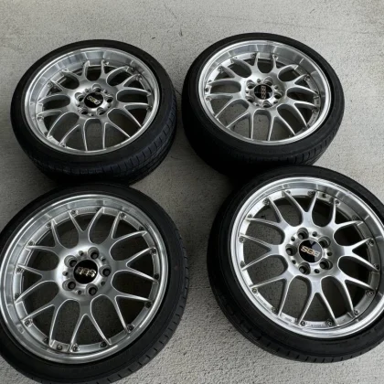 JDM Used BBS RS-GT forged wheels with 90% tread Lemans V 215/40R18 187 No Tires