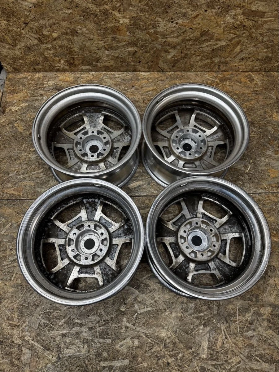 JDM Rare WORK Euroline DH 188.5J+25 9J+25 PCD139.7 6-hole 6H deep rim No Tires - Image 6