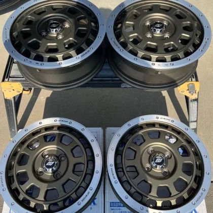 JDM WORK CRAG T-GRABIC 15-inch 4-Book Ashed Titanium No Tires