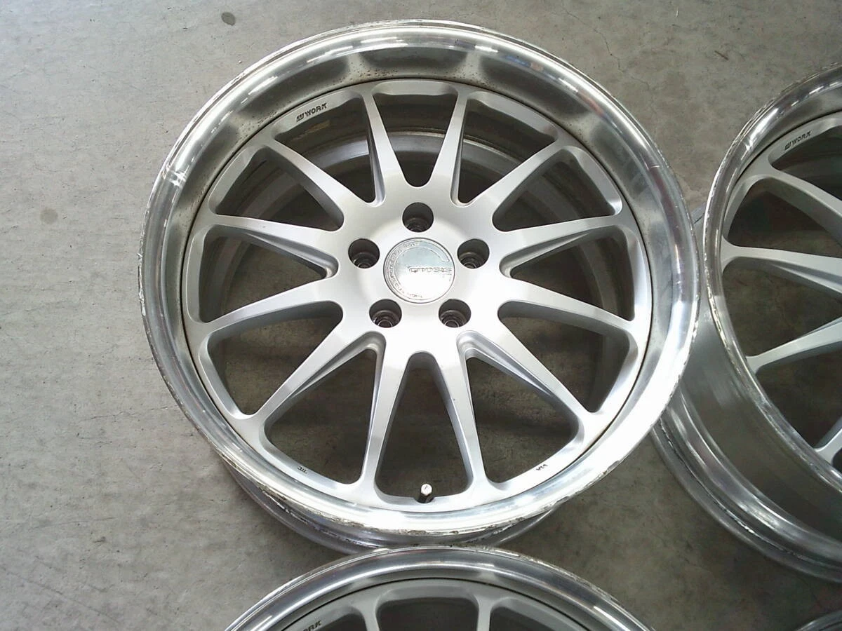 JDM WORK Gnosis HS201 GH1 19-inch wheels 4-piece set 8.5J+27 9.5J+40 W No Tires - Image 5