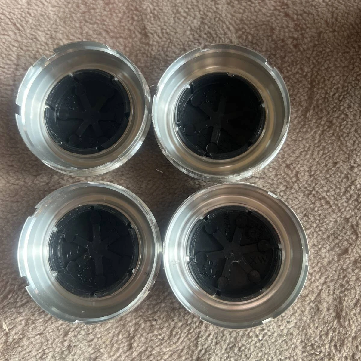 JDM C180-13 Clean ABARTH abarth genuine aluminum wheel center caps 4 p No Tires - Image 5