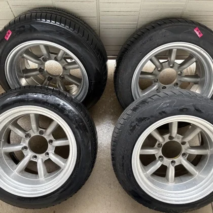 JDM Watanabe 169.5J PCD139.7 6-lug aluminum wheels and tires for Toyot No Tires