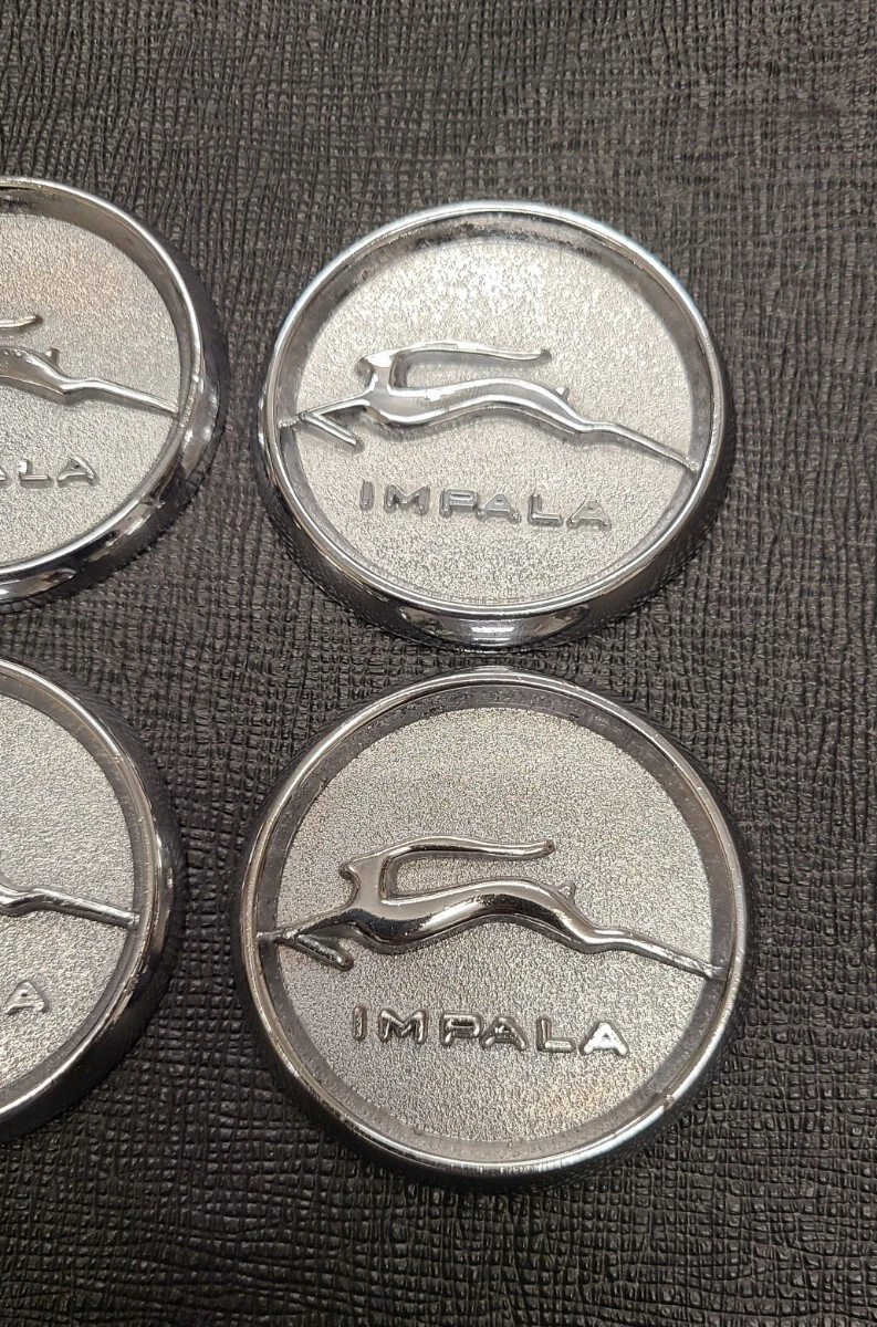 JDM Impala Metal Chip Knockoff Dayton Zenith Wire Wheel Center Cap Hyd No Tires - Image 4