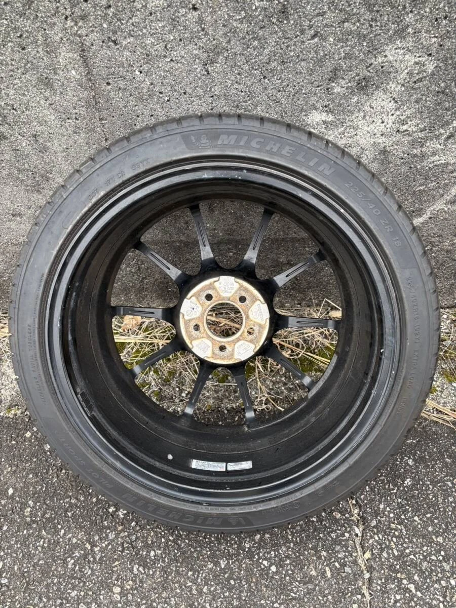 JDM Deep grooved 25-year-old Michelin Weds TC105X wheels mounted on Pi No Tires - Image 4