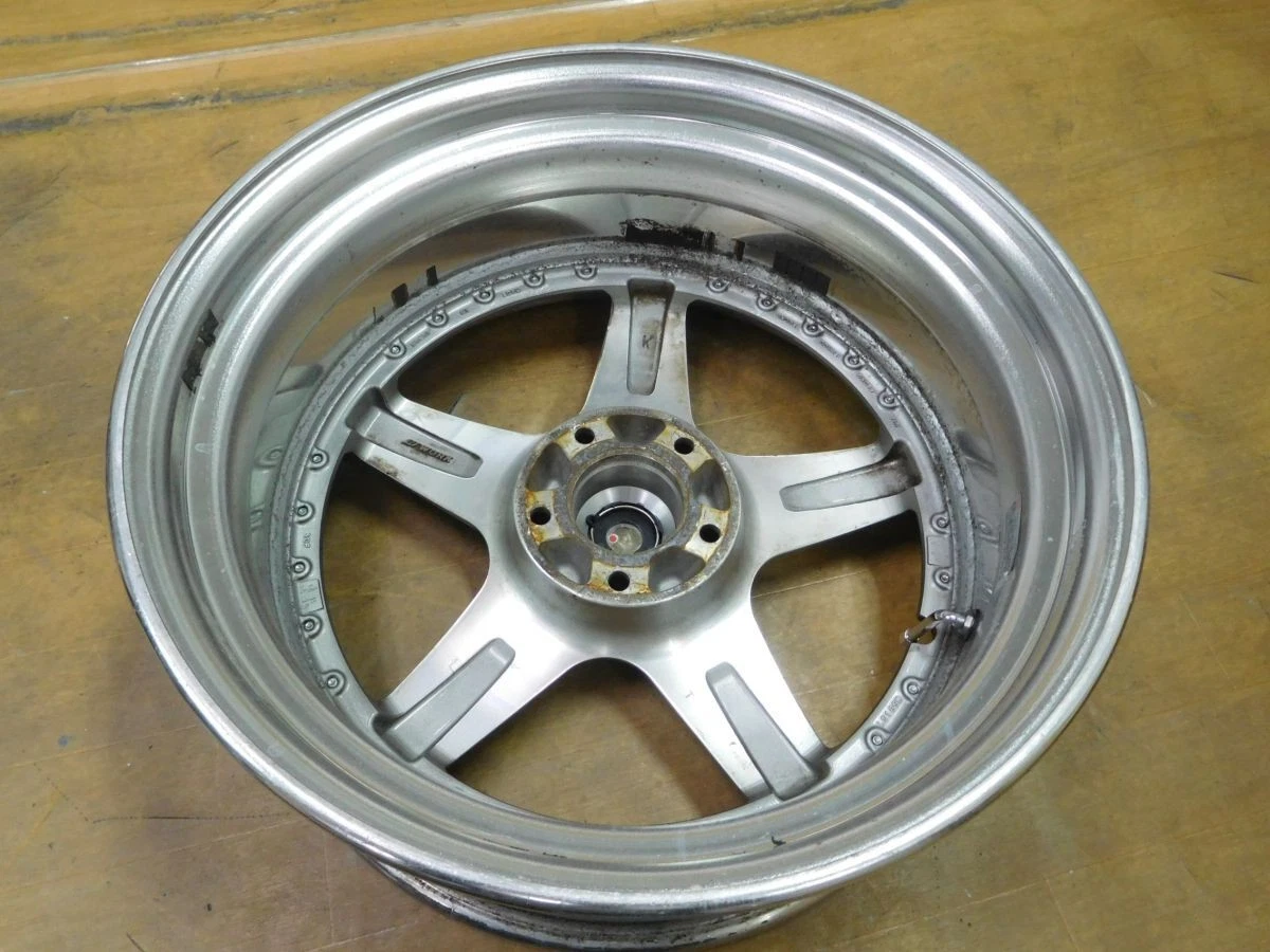 JDM 16-193Deep rims WORK LANVEC LS119in 9.5J+30 8.5J+25 lowdown bar fe No Tires - Image 9