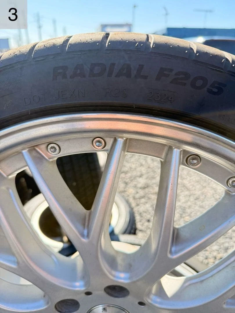 JDM WORK multi Forchetta aluminum wheels with summer tires 4-pack set No Tires - Image 3