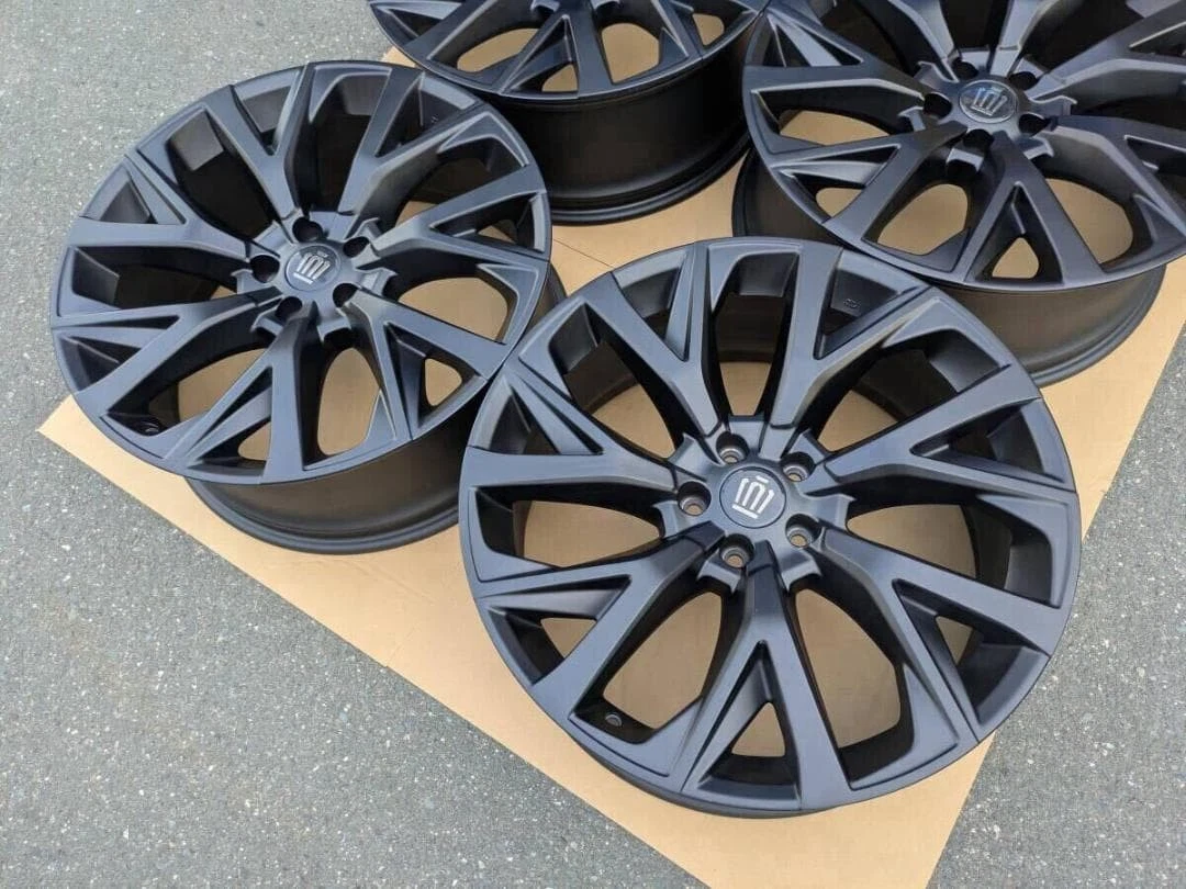 JDM Toyota Crown Estate Genuine 21 Satin Black 4Book No Tires - Image 2