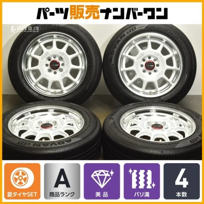 JDM WORK emotion RS11 15-inch 6.5J +42 PCD100 ADVAN dB 185/60R15 tires No Tires