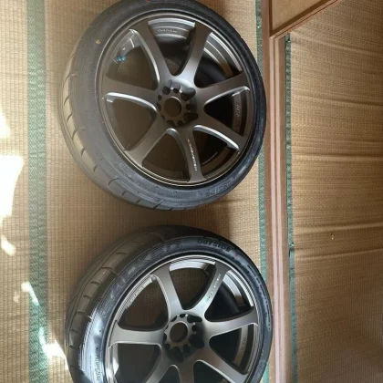 JDM emotion XT7 9.5J +12 R18 114.3 5h work wheels. Doriketsu emotion w No Tires