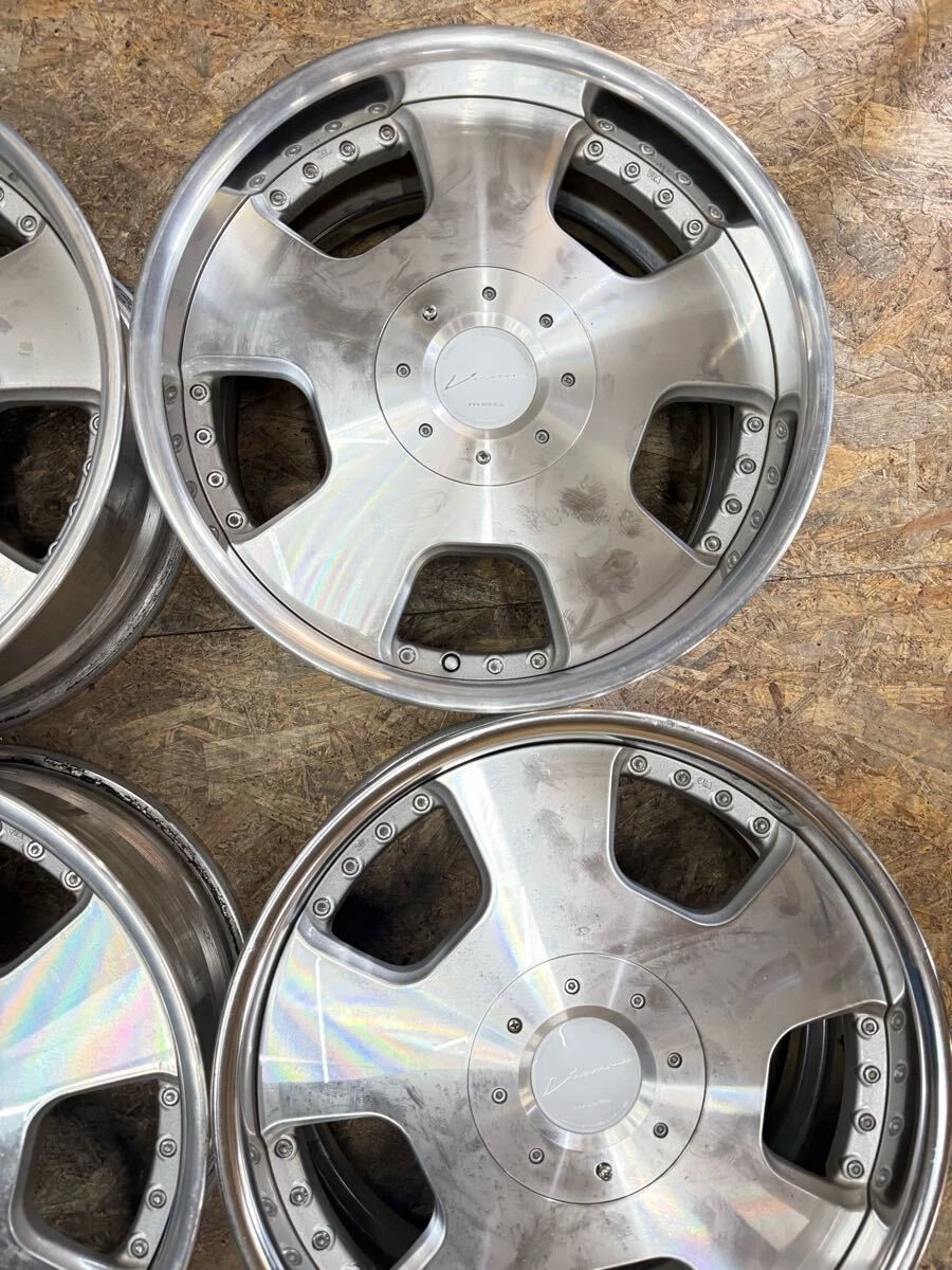 JDM Rare Vienna Dish 198.5J+45 PCD 114.3 5-hole 5H Deep Rim Crown for No Tires - Image 4