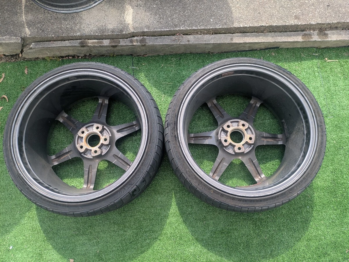JDM TE37SL 9.5J+22 19114.3 5h GTR Size BNR34 wheels ATR SPORTS 235/35/ No Tires - Image 4