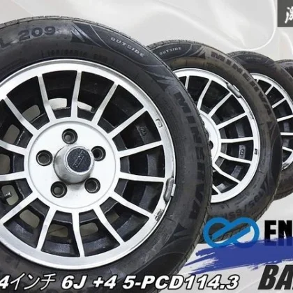 JDM Rare no distortion ENKEI BAJA 146J +4 5-lug PCD114.3 wheels with t No Tires