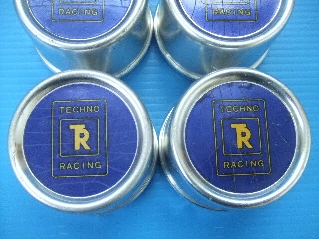 JDM Techno Racing Center Cap Wheel Cap Old Car TECHNO RACING 1 No Tires - Image 3