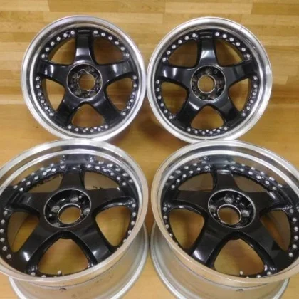 JDM 15-259Deep rim rare SCARA color 19in 10.5J +24 9.5J +35bar fender No Tires