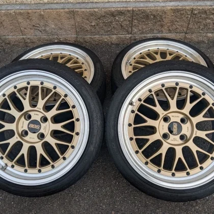 JDM BBS LM LM198 177.5J 4-lug ET40 tires included No Tires