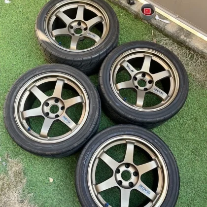 JDM TE37 17-inch 9J+15 4Book wheels for Skyline Silvia GTR in Bronze No Tires