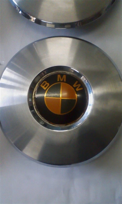 JDM Ultra Rare Item: Set of 4 Genuine BMW Wheel Caps E12? Almost none No Tires - Image 6