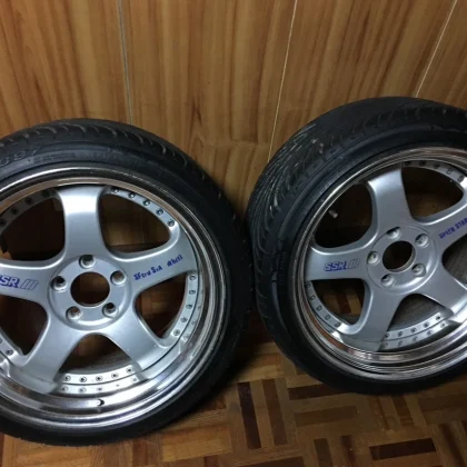 JDM I think so. Deep rim Tanabe SSR Professor SP1 189J +24 wheels with No Tires