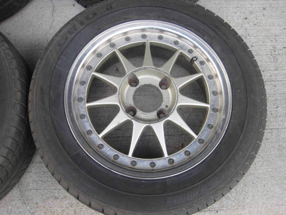 JDM Hartge 15-inch PCD114.3 4-lug 6.5JJ OFF+38 205/60R15 tires for Mar No Tires - Image 2