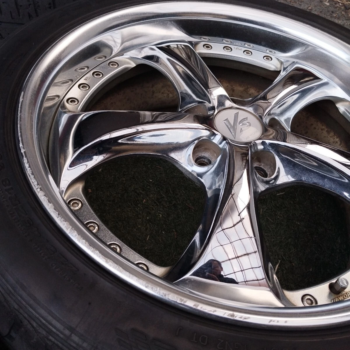 JDM WORK VS-KF 184-wheel set 8J+51 8J+45 PCD114.3 plated drift WORK No Tires - Image 5