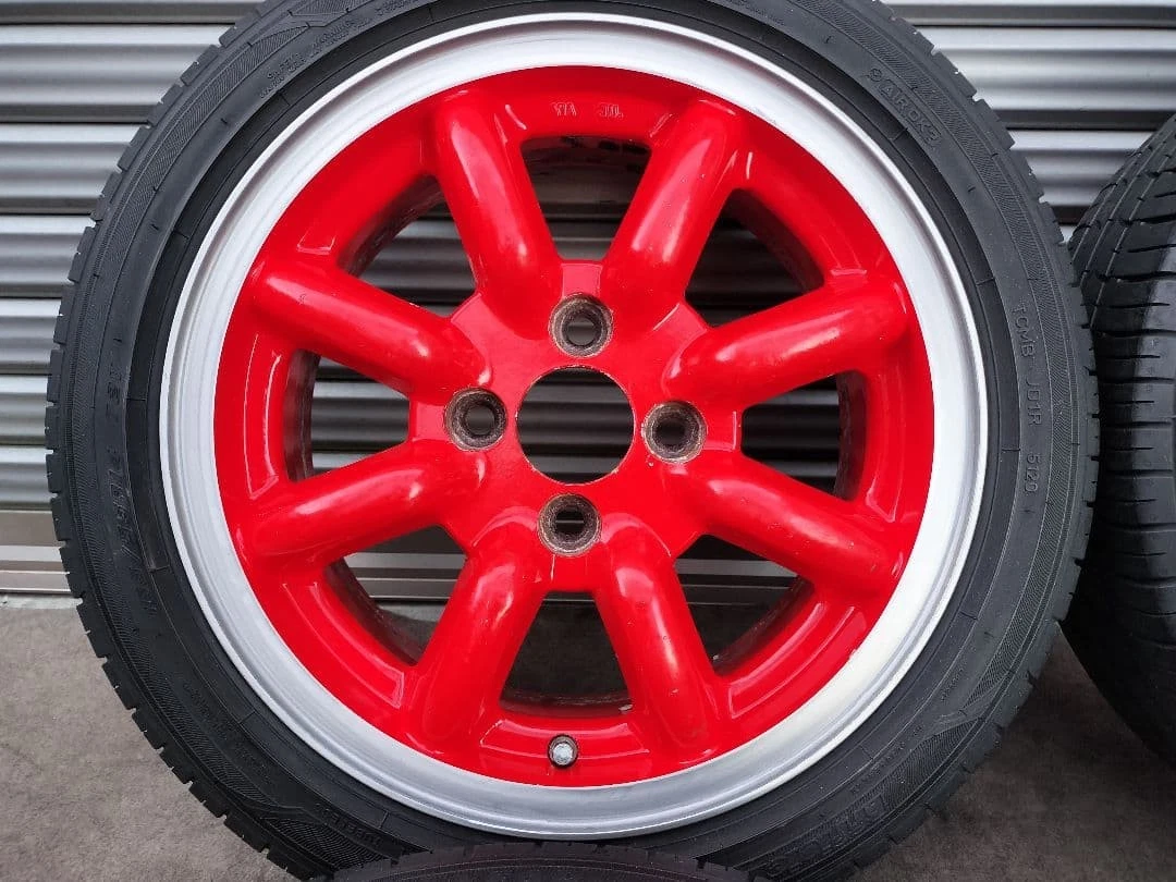 JDM Eight spoke 14x6J 4H100 +38 165/55R14 No Tires - Image 2