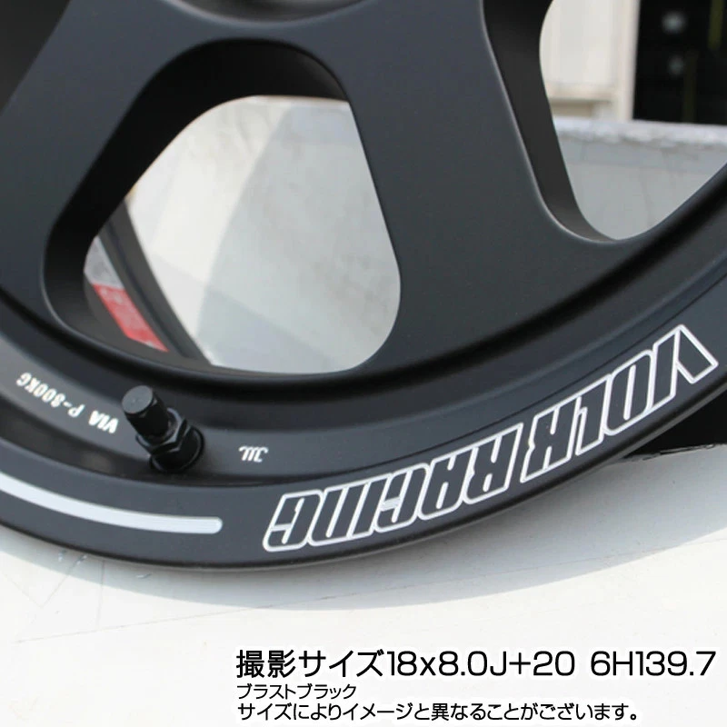 JDM RAYS TE37XT VOLK RACING forged 4wheels 16x8.0 +-0 6x139.7 Blast Black BC - Image 4