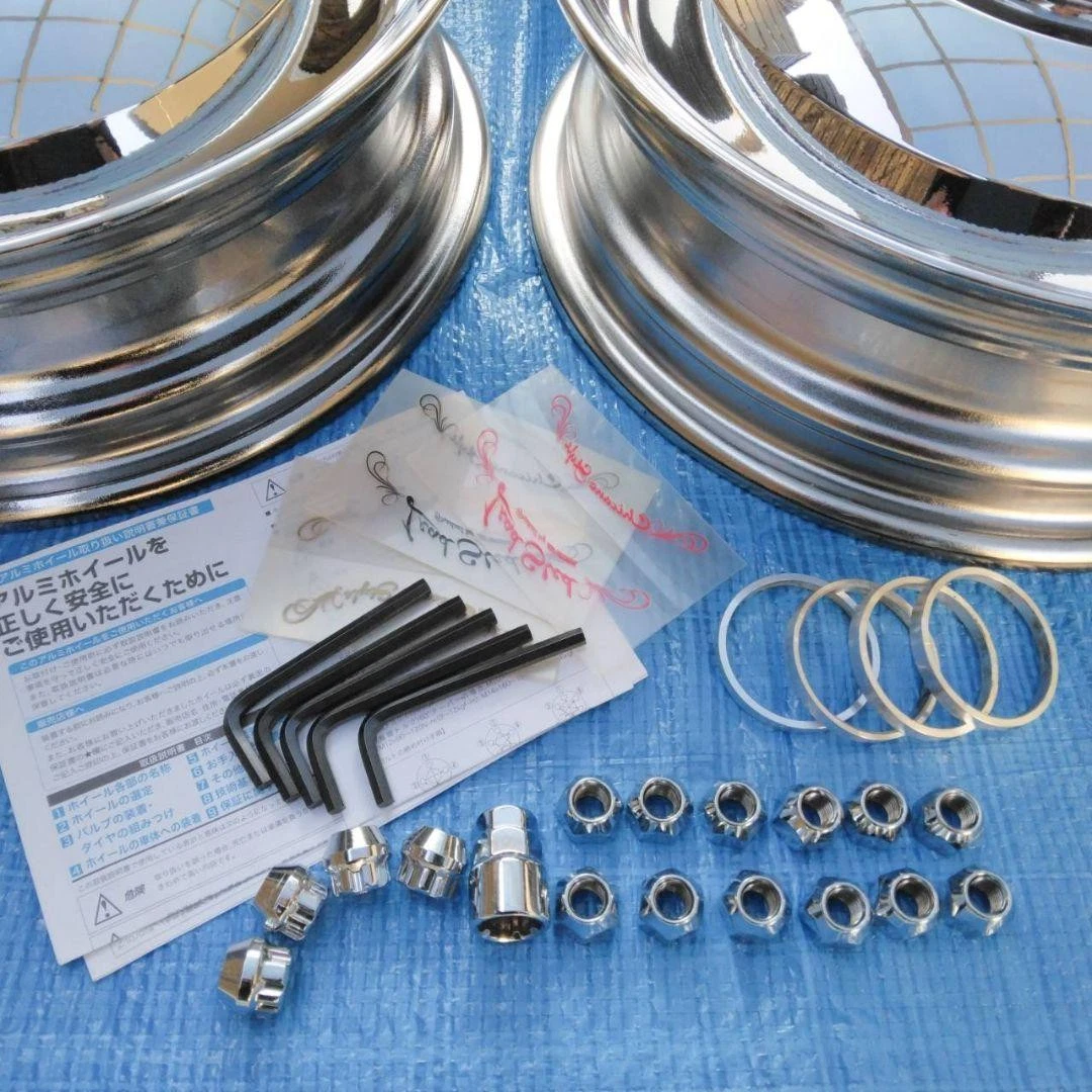 JDM WORK red WBC 15 inch No Tires - Image 2