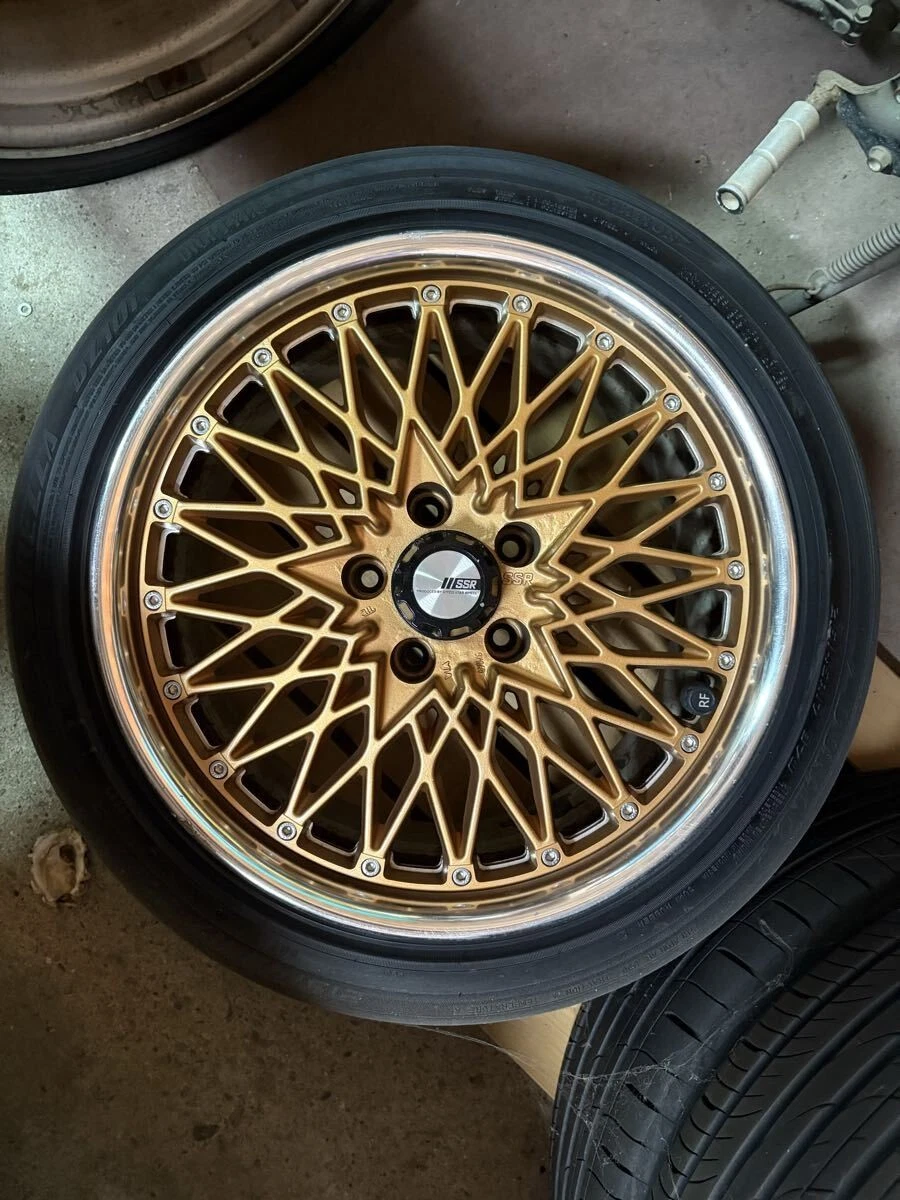 JDM SSR Formula Mesh 178J +26 9J +38 5H114.3 gold 4-book set Speedster No Tires - Image 2