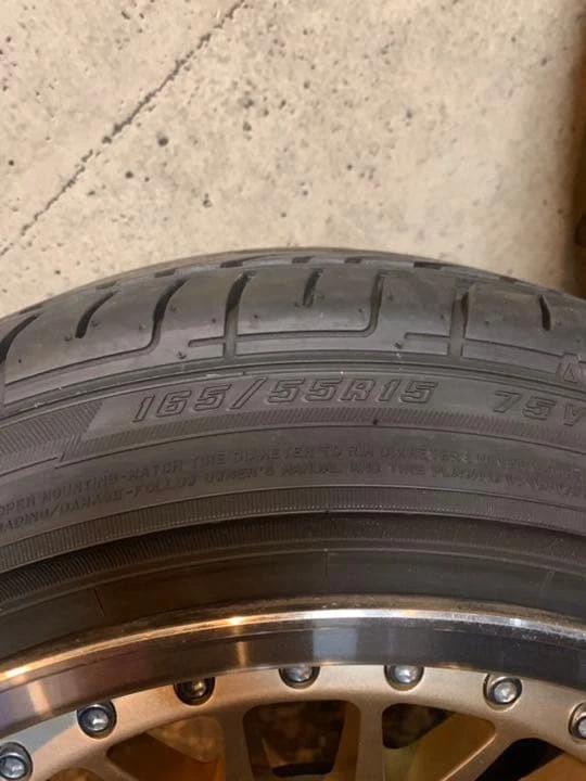 JDM BMS stepped rim deep rim 158J almost with tire No Tires - Image 9