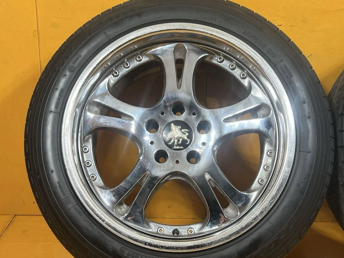 JDM Rare WEDS Kranze Cerberus 17-inch 9j +34 pcd114.3 5-hole 2-book se No Tires - Image 2