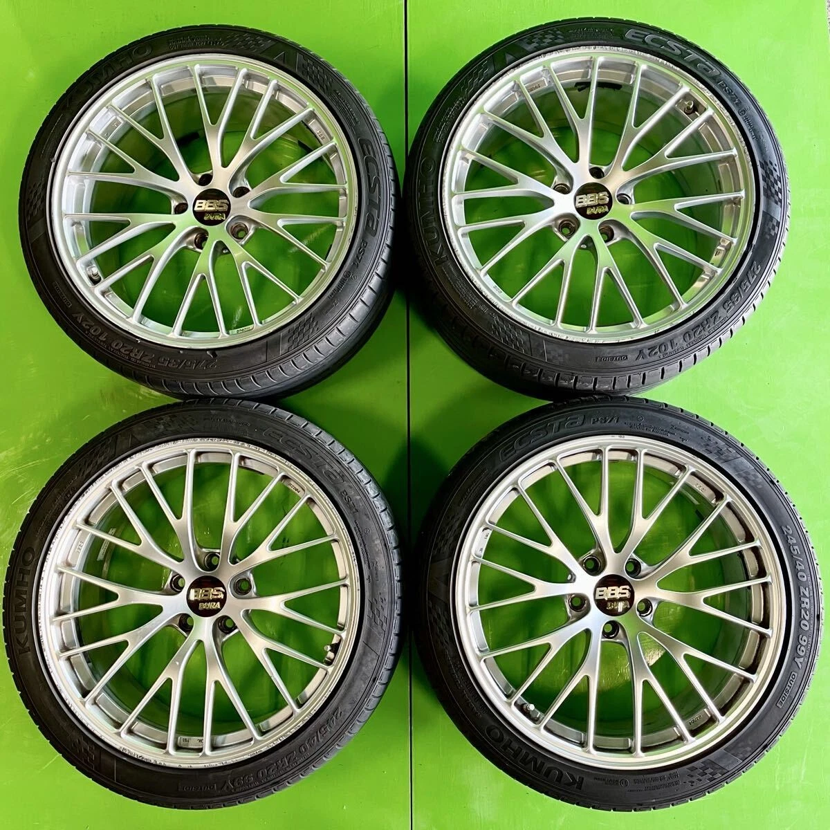 JDM NGT012 BBS Genuine Dura RZ004/RZ005 Wheels 20x8.5J +28 20x9.5J +40 No Tires