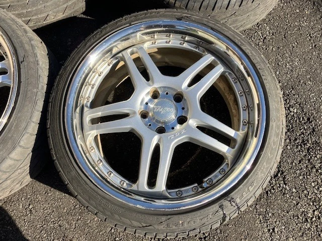 JDM Rare Deep Rim SPARCO DS2 Racing Sparco 19-inch Aluminum Wheels + B No Tires - Image 5