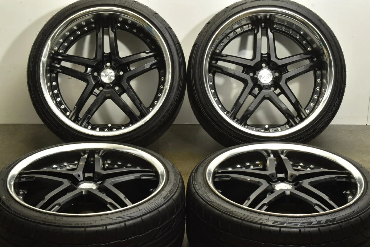 JDM WORK VS-RS 4Wheels No Tire 19x9.5+23 10.5-10 5x112