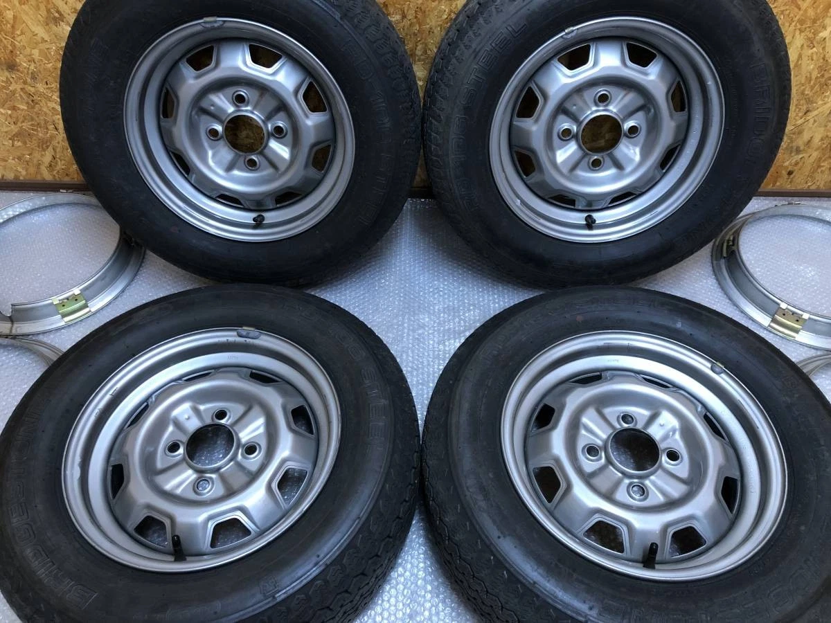 JDM Superb NISSAN DR30 R30 Skyline Genuine 145J Steel Wheel Ring Rim C No Tires - Image 7