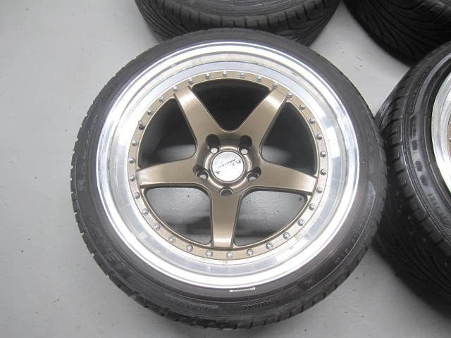 JDM KYOWA Racing KR1131 Bronze wheels 9J+10/10J+15 PCD114.3 185-hole c No Tires - Image 6