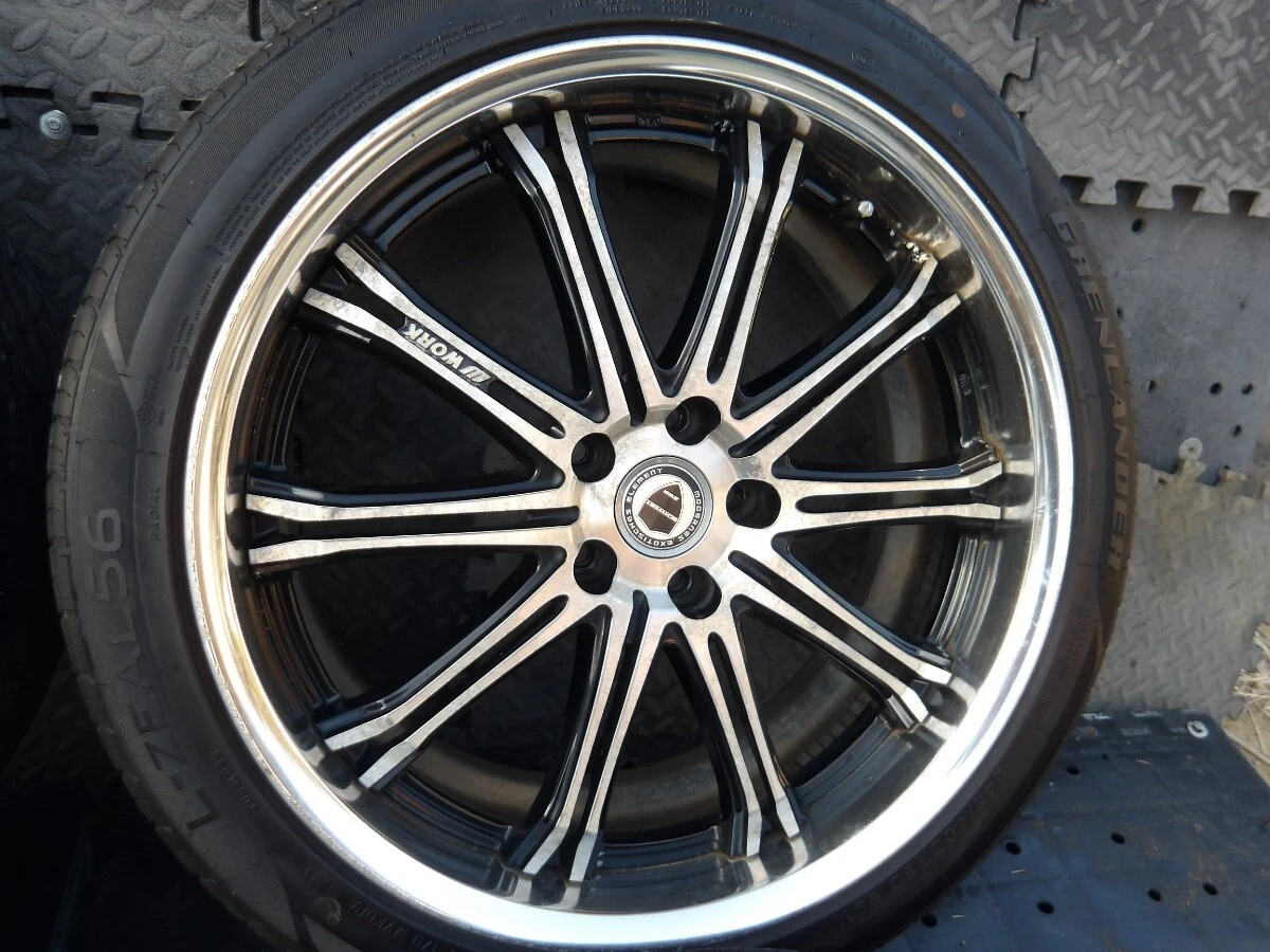 JDM Popular WORK Schbart SC1 SW1 Brushed Polished Tires with Good Groo No Tires - Image 5