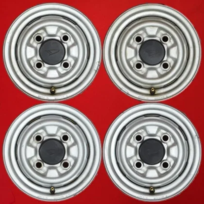 JDM Rare Item 4-Book Set Used Daihatsu Mi-ZII Genuine Steel Iron Wheel No Tires