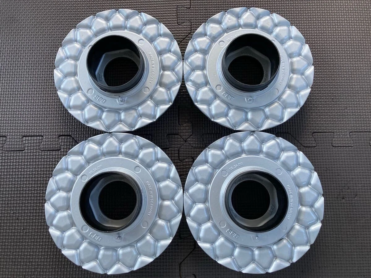 JDM Thick cast full plate "09.24.011" Early BBS RS center caps 4 piece No Tires - Image 7